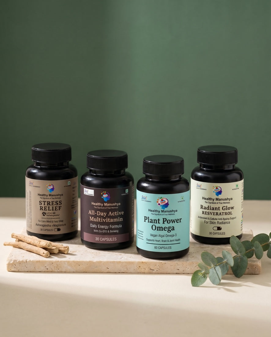 Healthy Manushya The Full Set, all four formulas