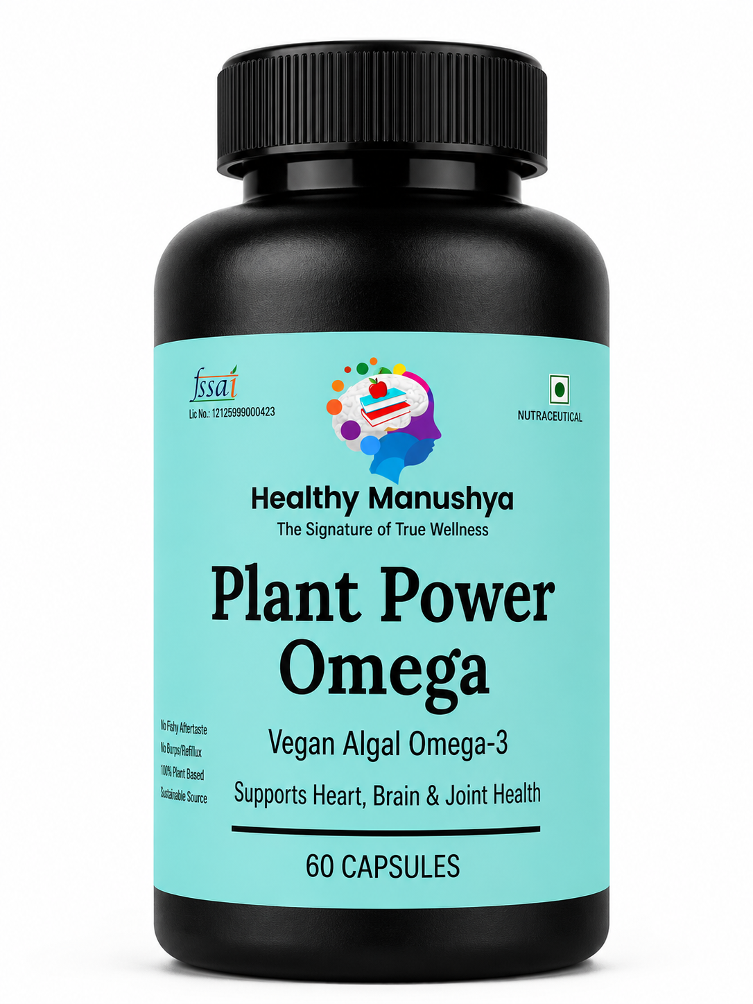 Plant Power Omega, front of the bottle