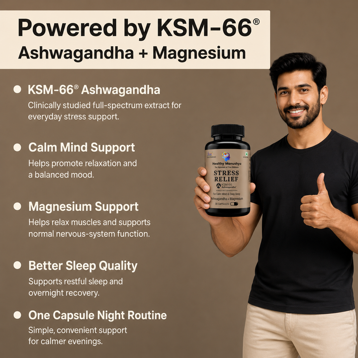 Stress Relief · KSM-66 Ashwagandha + Magnesium