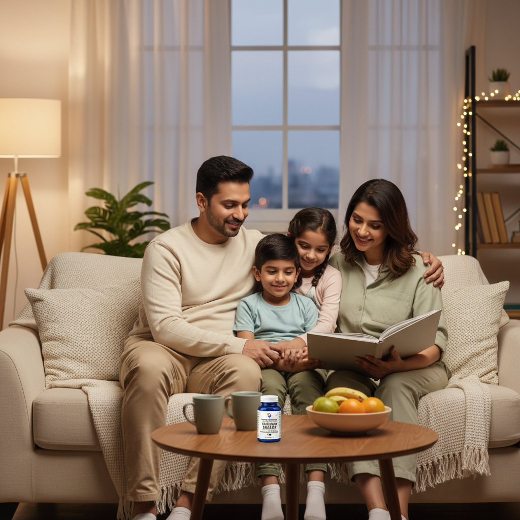 Healthy Manushya Stress Relief – Ashwagandha + Magnesium Capsules (For Calm Mind & Deep Sleep) – 30 Capsules