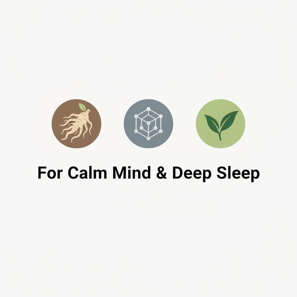 Healthy Manushya Stress Relief – Ashwagandha + Magnesium Capsules (For Calm Mind & Deep Sleep) – 30 Capsules