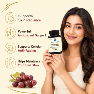 Radiant Glow Resveratrol, nutrition label, view 3