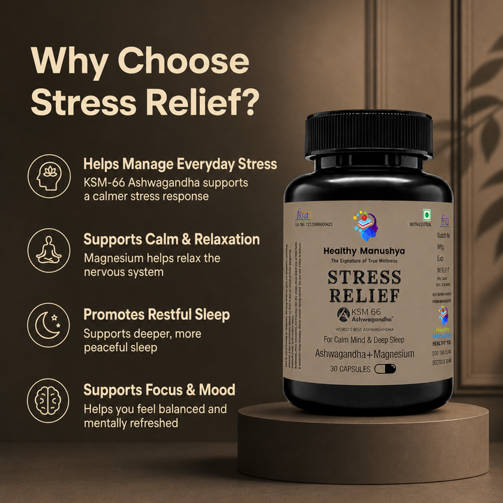 Stress Relief · KSM-66 Ashwagandha + Magnesium