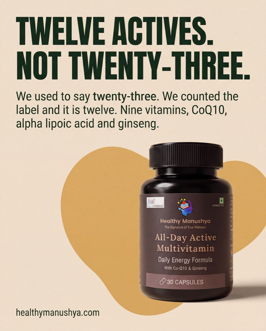 Twelve actives. Not twenty-three.